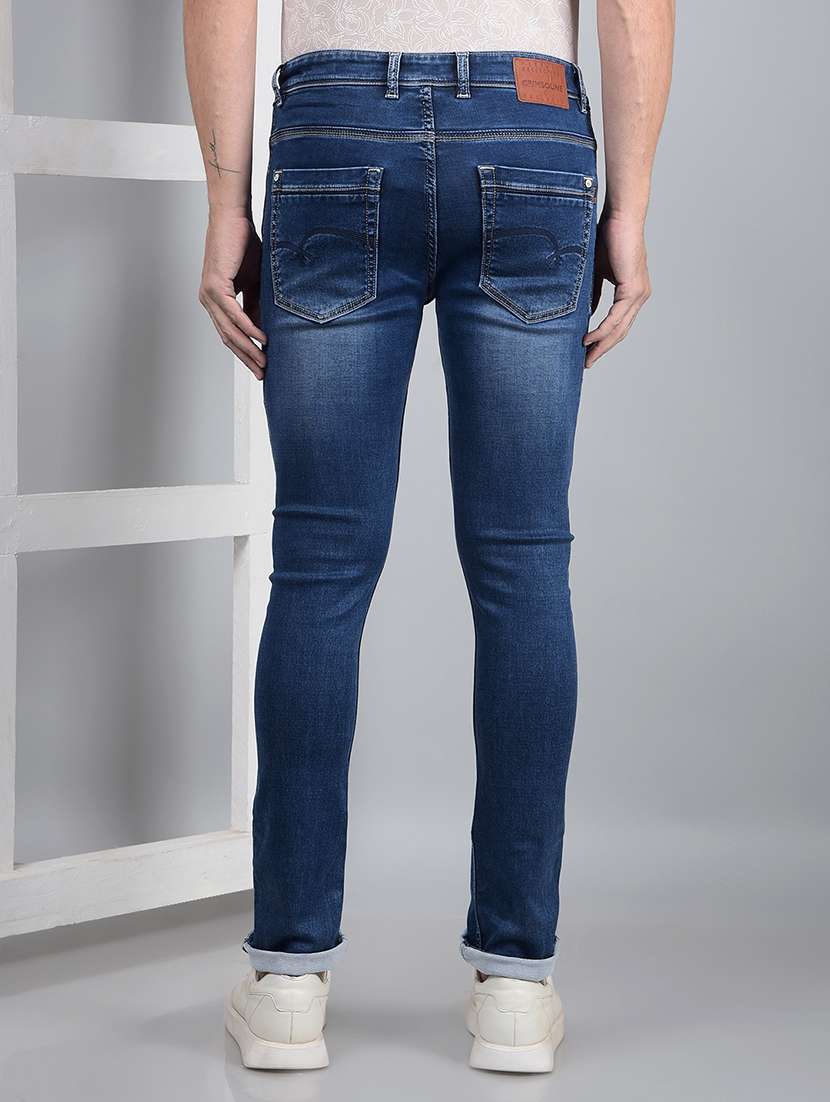 men mid rise full length denim jeans - 21854570 -  Standard Image - 3