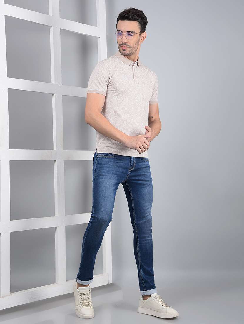 men mid rise full length denim jeans - 21854570 -  Standard Image - 5