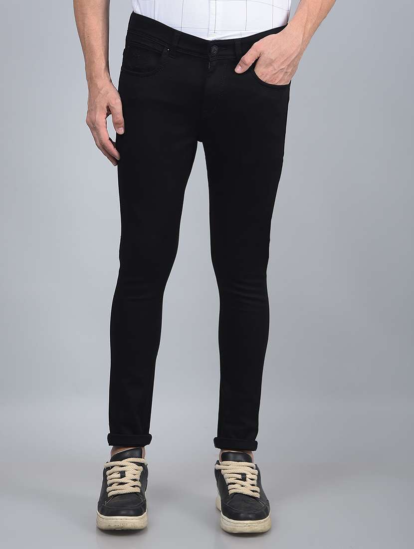 men mid rise full length denim jeans