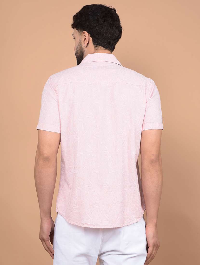 men floral short sleeve slim fit casual shirt  - 21854670 -  Standard Image - 3