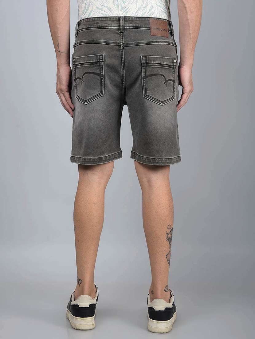 men washed mid rise shorts - 21854752 -  Standard Image - 3
