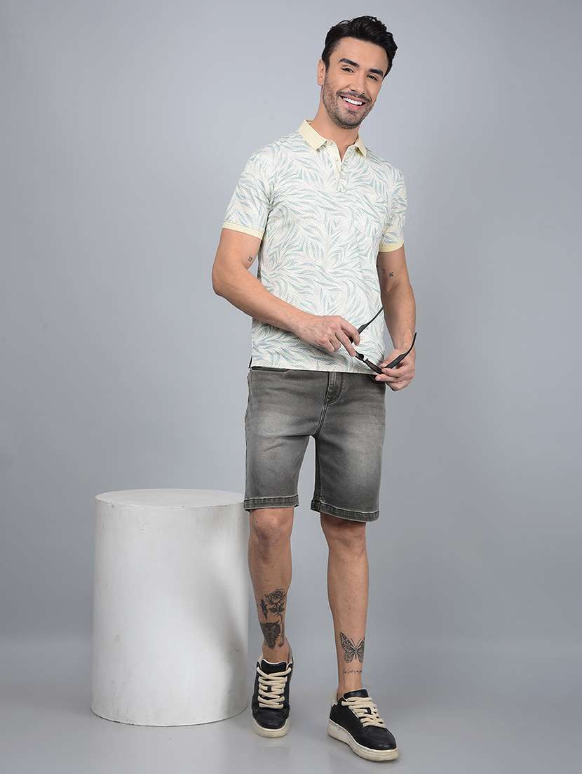men washed mid rise shorts - 21854752 -  Standard Image - 5
