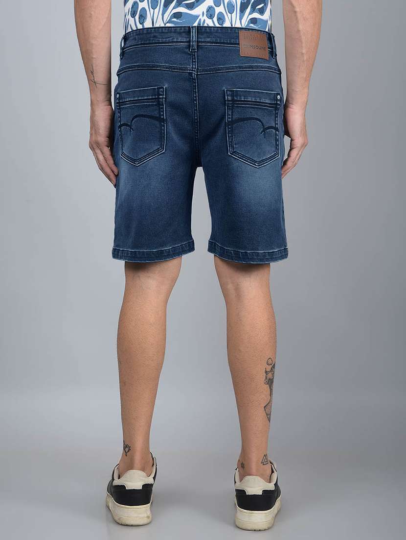 men washed mid rise shorts - 21854753 -  Standard Image - 3