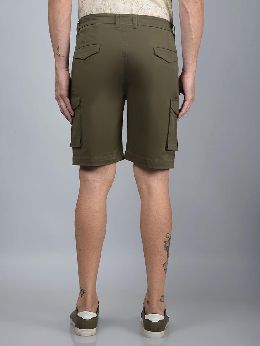 men solid mid rise shorts - 21854755 - Standard Image - 3