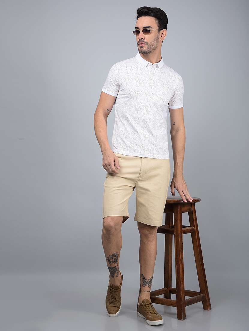 men solid mid rise shorts - 21854756 -  Standard Image - 5