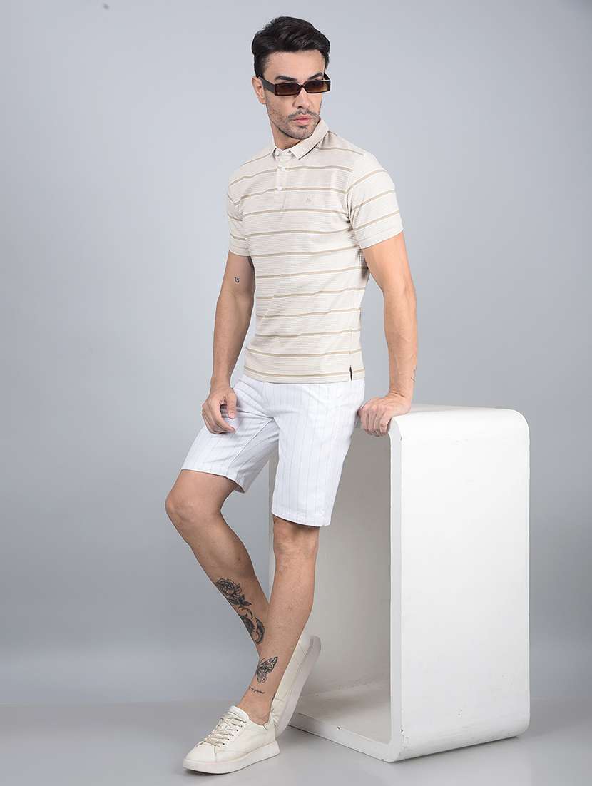 men stripes mid rise shorts - 21854758 -  Standard Image - 5
