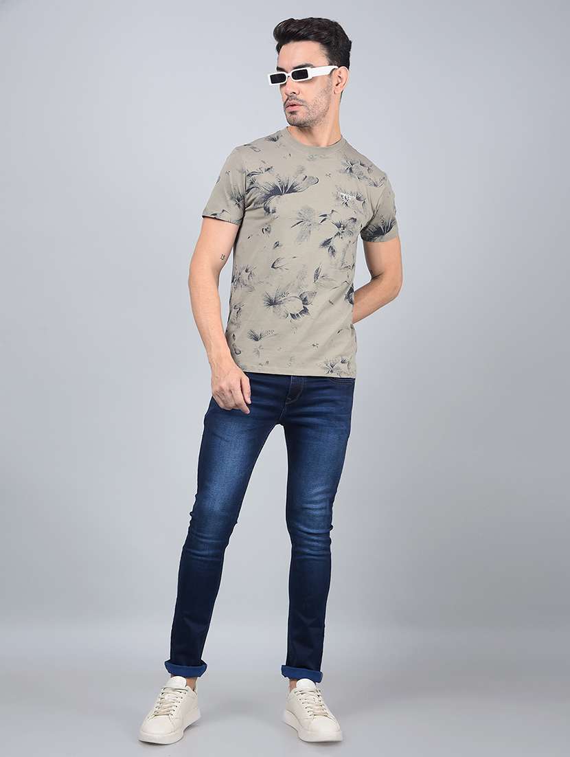 men printed short sleeve slim fit t-shirt  - 21854774 -  Standard Image - 5