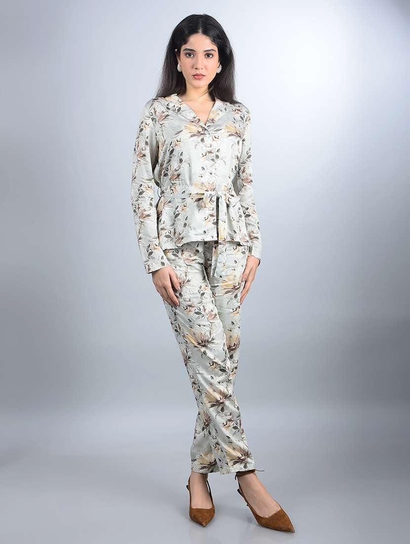 women printed shirt and trouser co-ord set - 21854806 -  Standard Image - 5