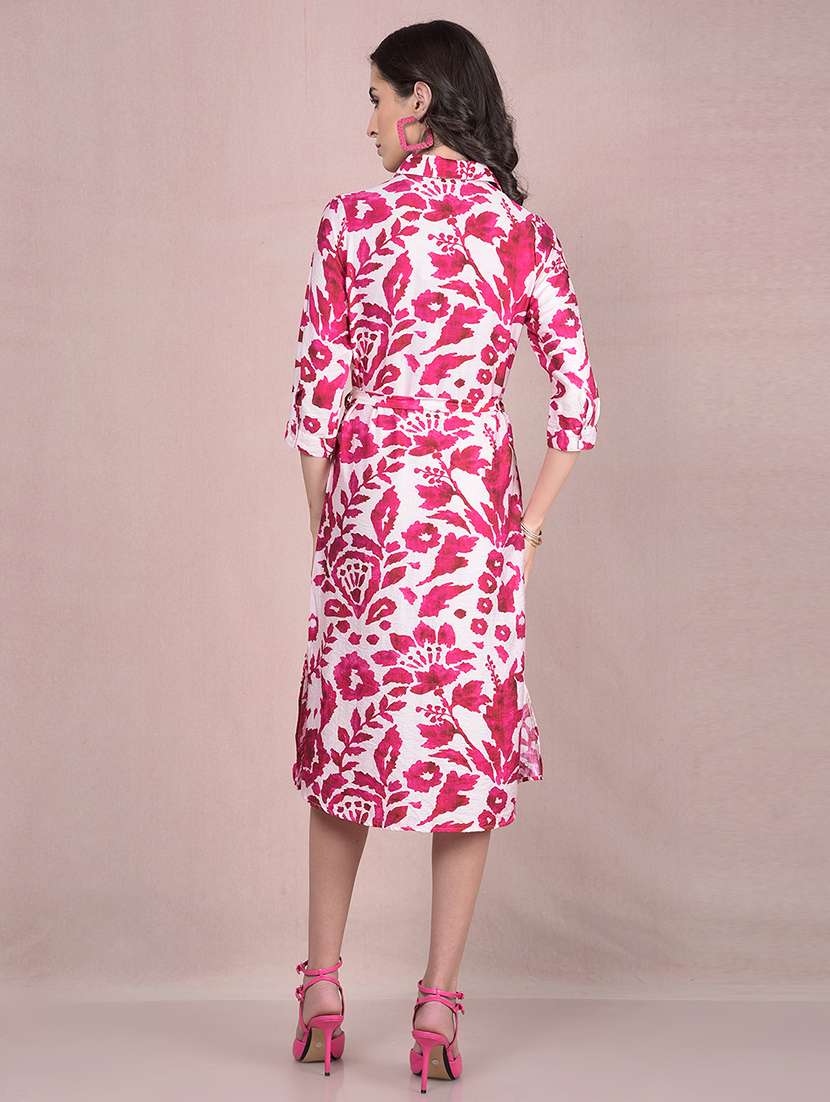women printed collared shirt dress - 21854812 -  Standard Image - 3