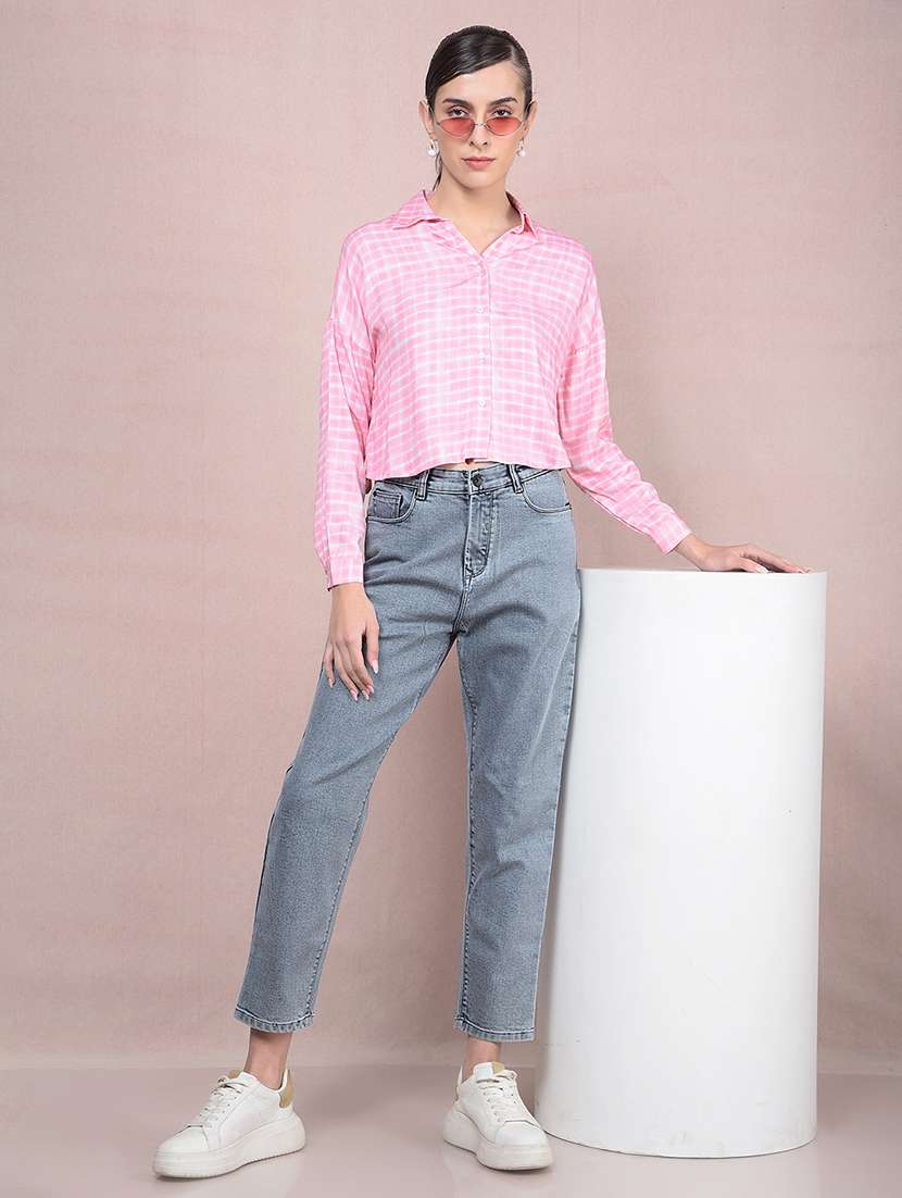 women solid mid rise straight fit jean - 21854831 -  Standard Image - 5