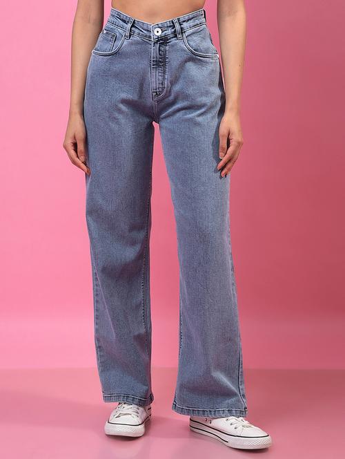 women solid mid rise bootcut cargo - 21854851 - Standard Image - 0
