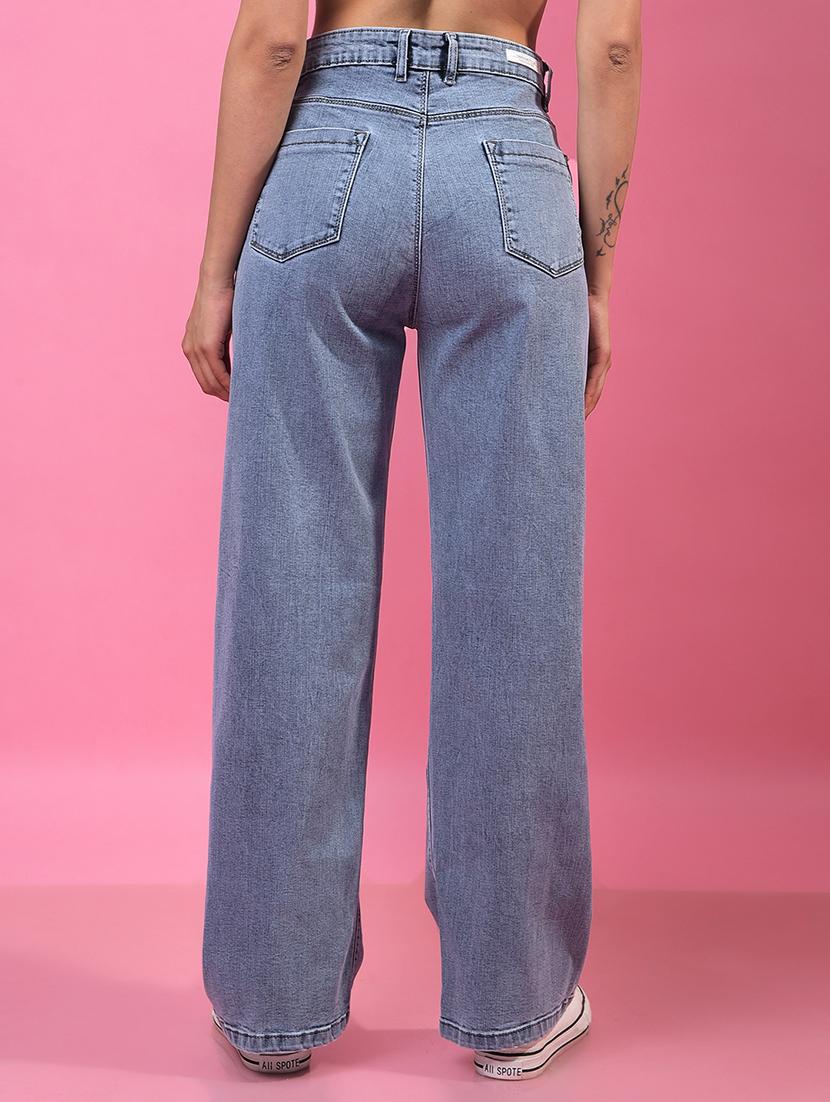 women solid mid rise bootcut cargo - 21854851 - Standard Image - 3