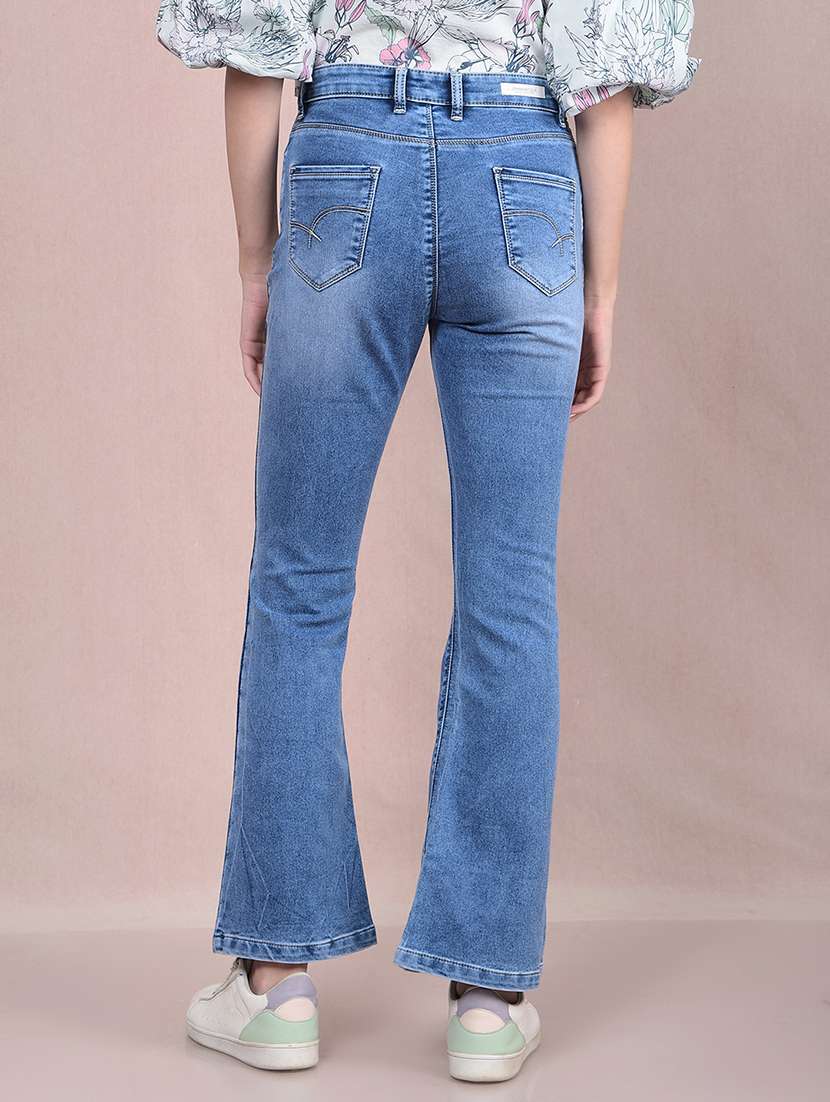 women solid mid rise bootcut jean - 21854852 -  Standard Image - 3