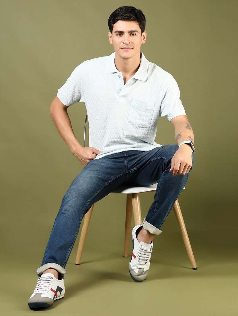 men solid mid rise slim fit jeans - 21855175 -  Standard Image - 3