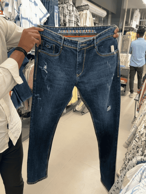 men distress mid rise full length denim jeans - 21855201 - Standard Image - 0