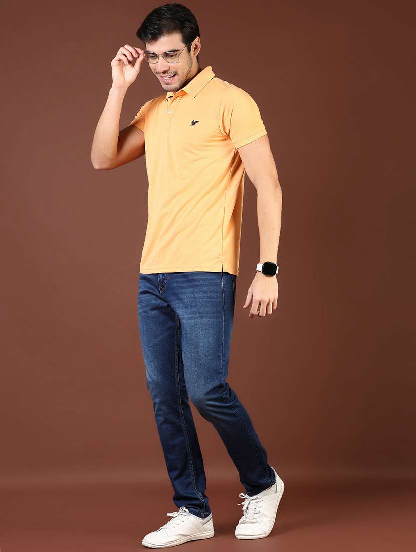 men washed mid rise full length denim jeans - 21855220 -  Standard Image - 3