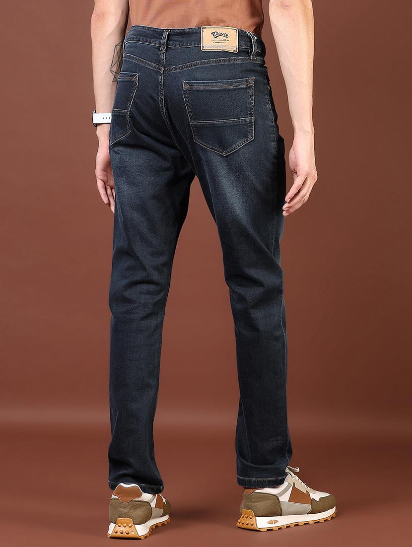 men washed mid rise full length denim jeans - 21855255 - Standard Image - 3