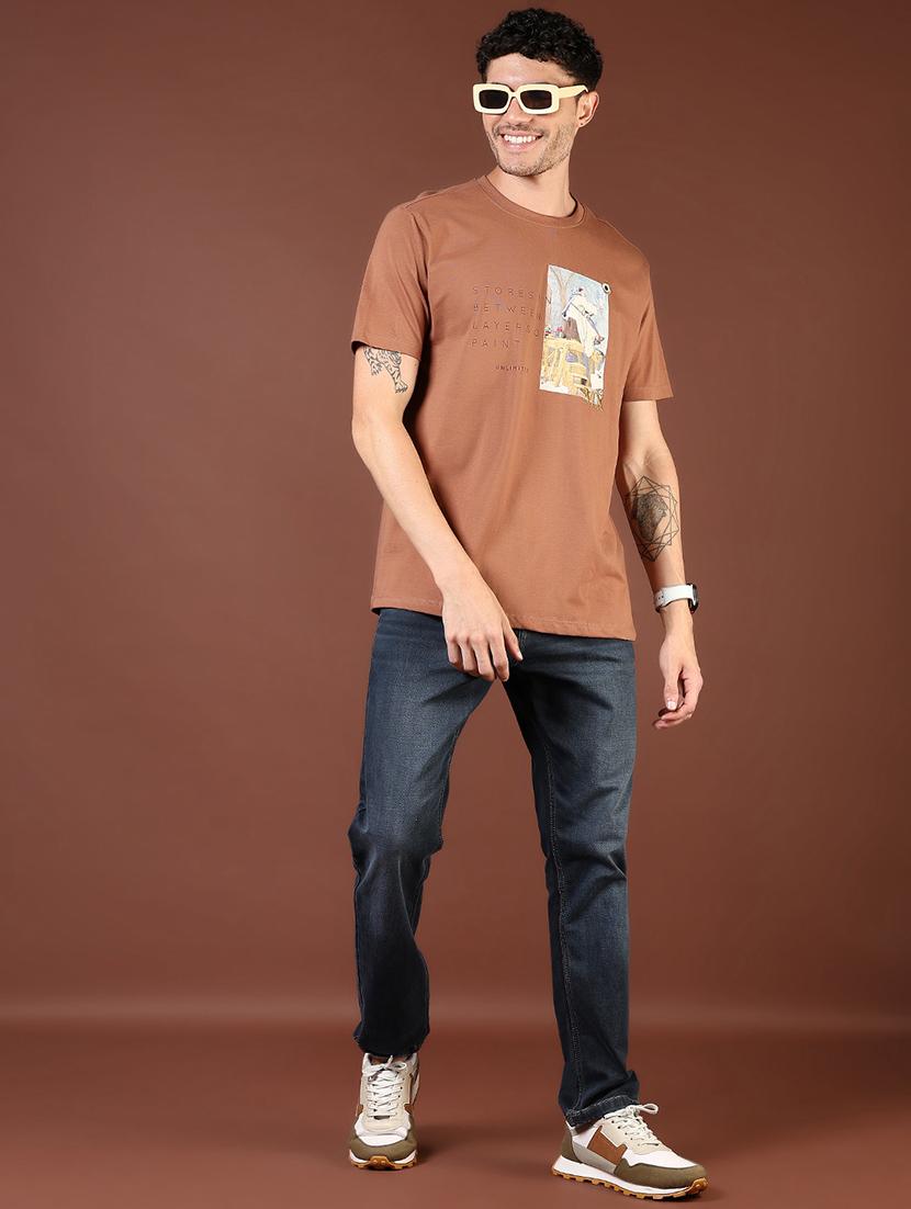 men washed mid rise full length denim jeans - 21855255 - Standard Image - 5