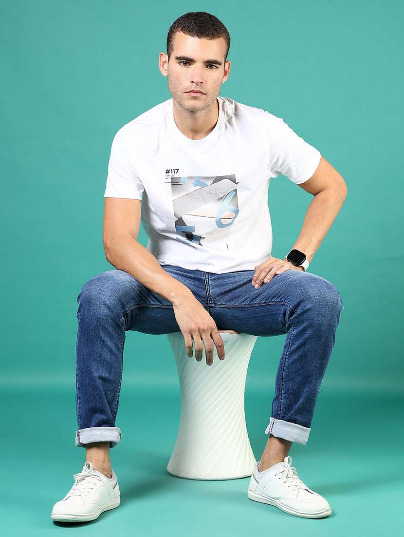 men washed mid rise full length denim jeans - 21855273 -  Standard Image - 3