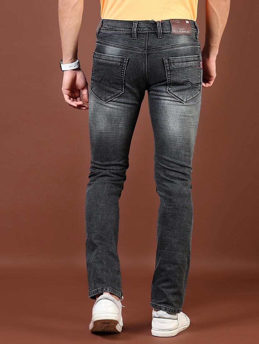 men washed mid rise full length denim jeans - 21855278 - Standard Image - 3