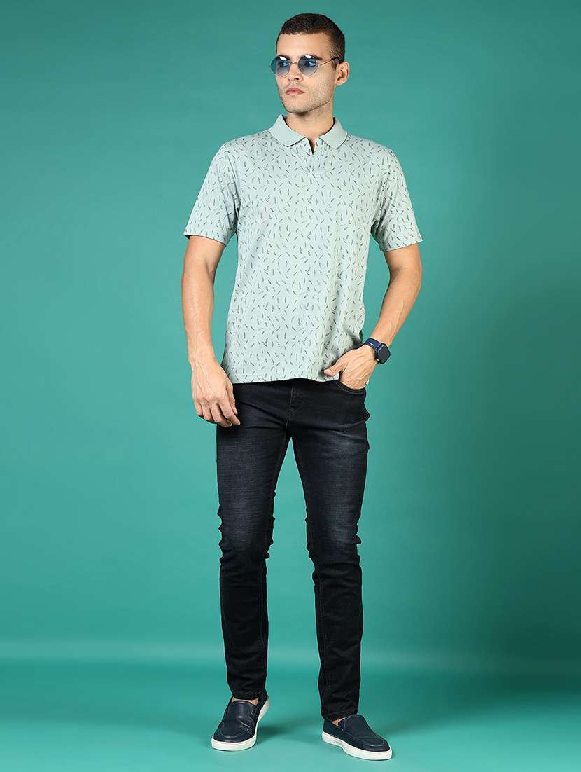 men washed mid rise full length denim jeans - 21855285 -  Standard Image - 3