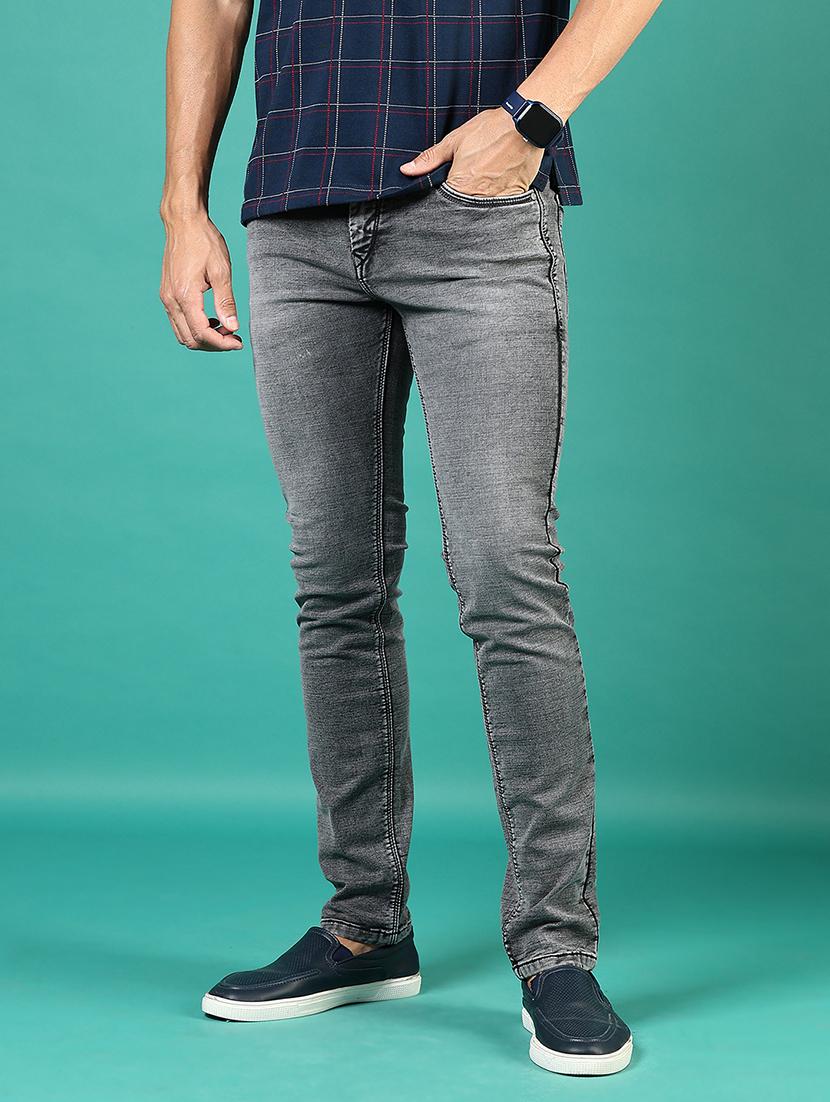 men washed mid rise full length denim jeans - 21855288 - Standard Image - 3