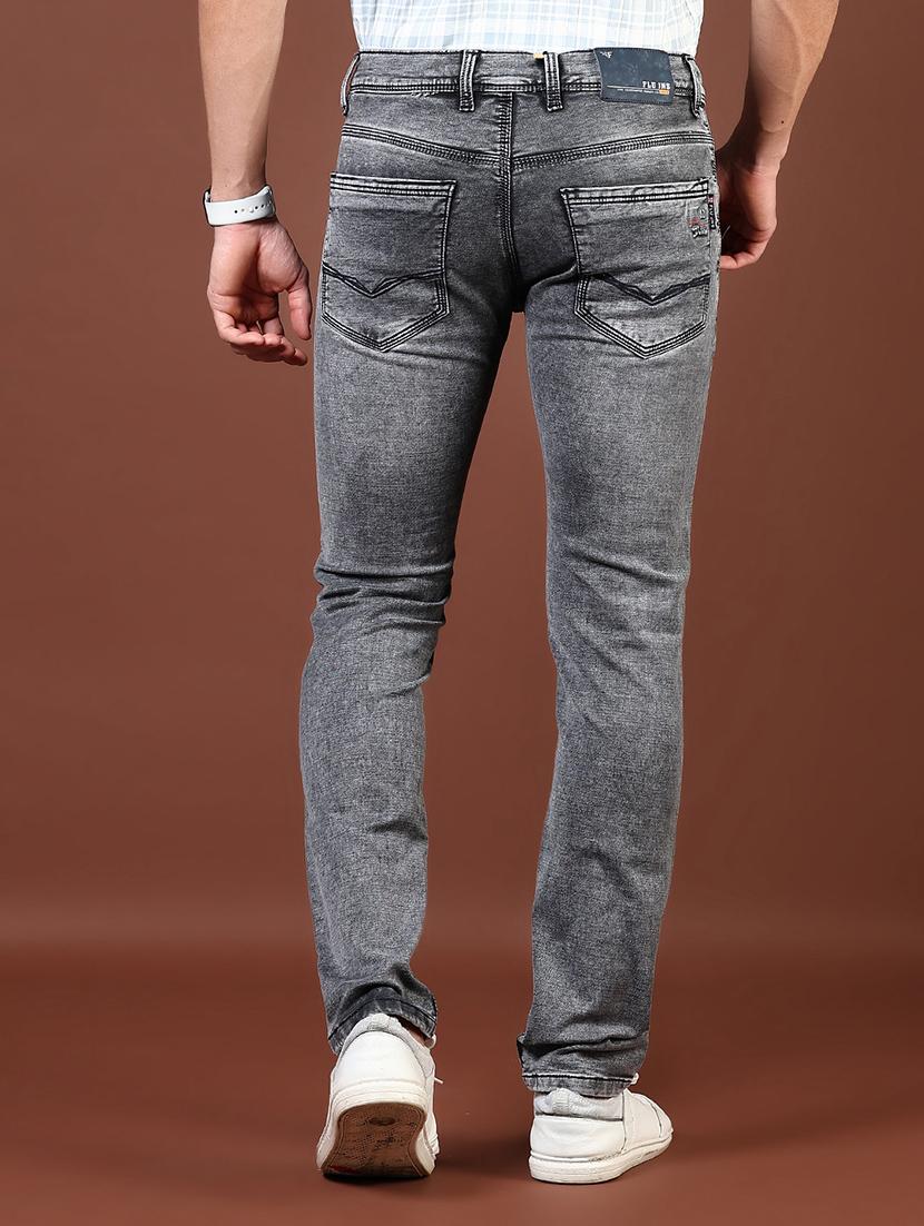 men washed mid rise full length denim jeans - 21855289 - Standard Image - 3