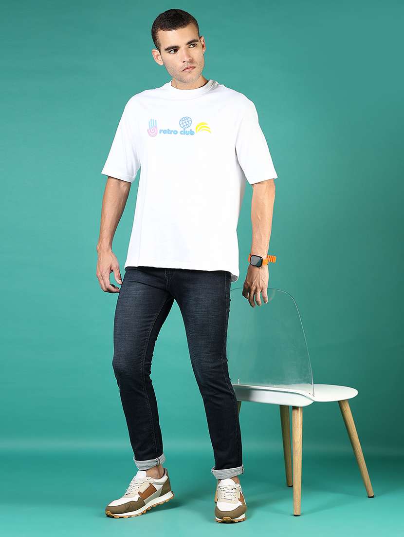 men washed mid rise full length denim jeans - 21855290 -  Standard Image - 3