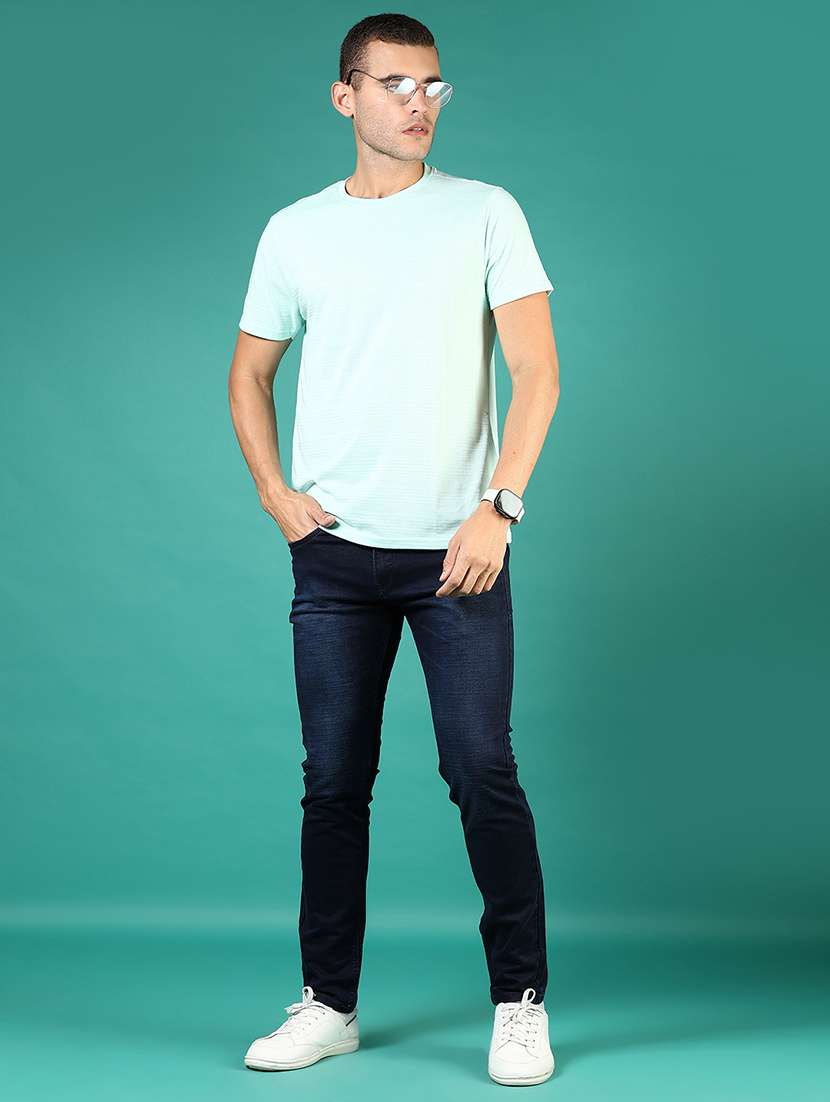 Men Washed Mid Rise Full Length Denim Jeans - 21855299 -  Standard Image - 5
