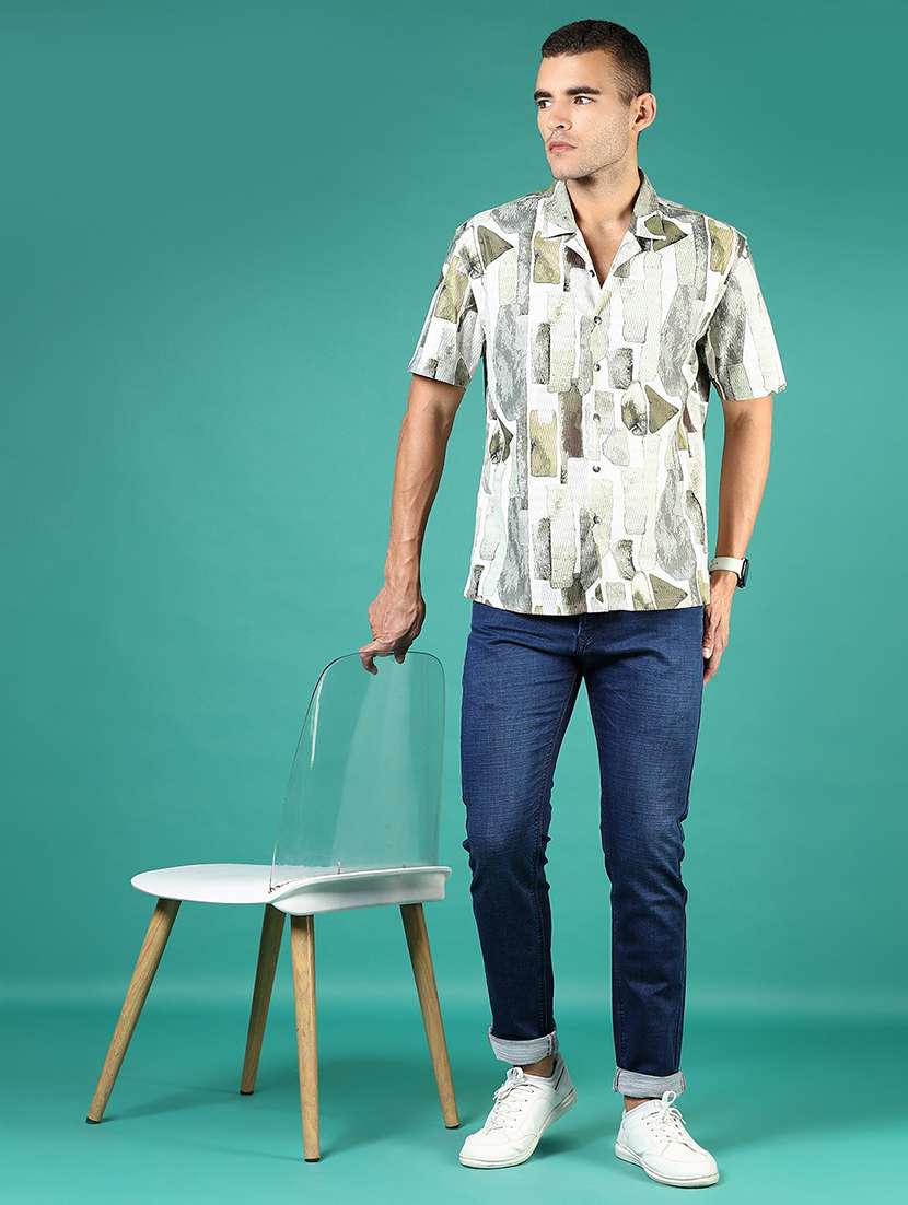 men washed mid rise full length denim jeans - 21855300 -  Standard Image - 3