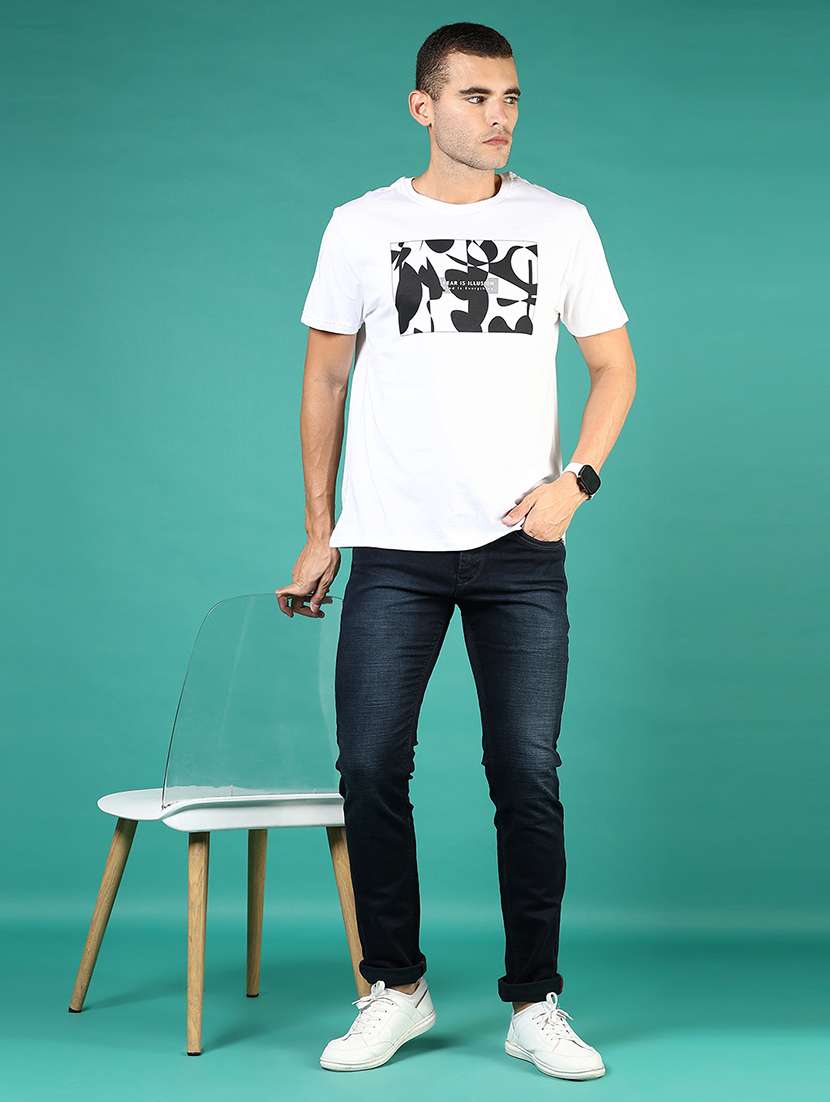 men washed mid rise full length denim jeans - 21855304 -  Standard Image - 3