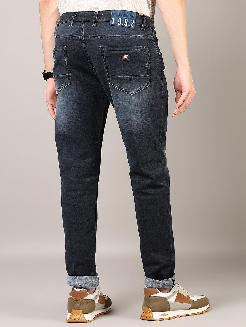 men washed mid rise full length denim jeans - 21855313 - Standard Image - 3