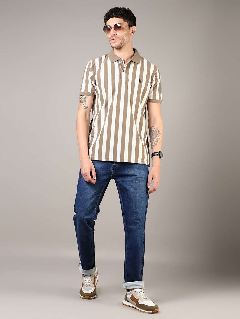 men washed mid rise full length denim jeans - 21855318 -  Standard Image - 5