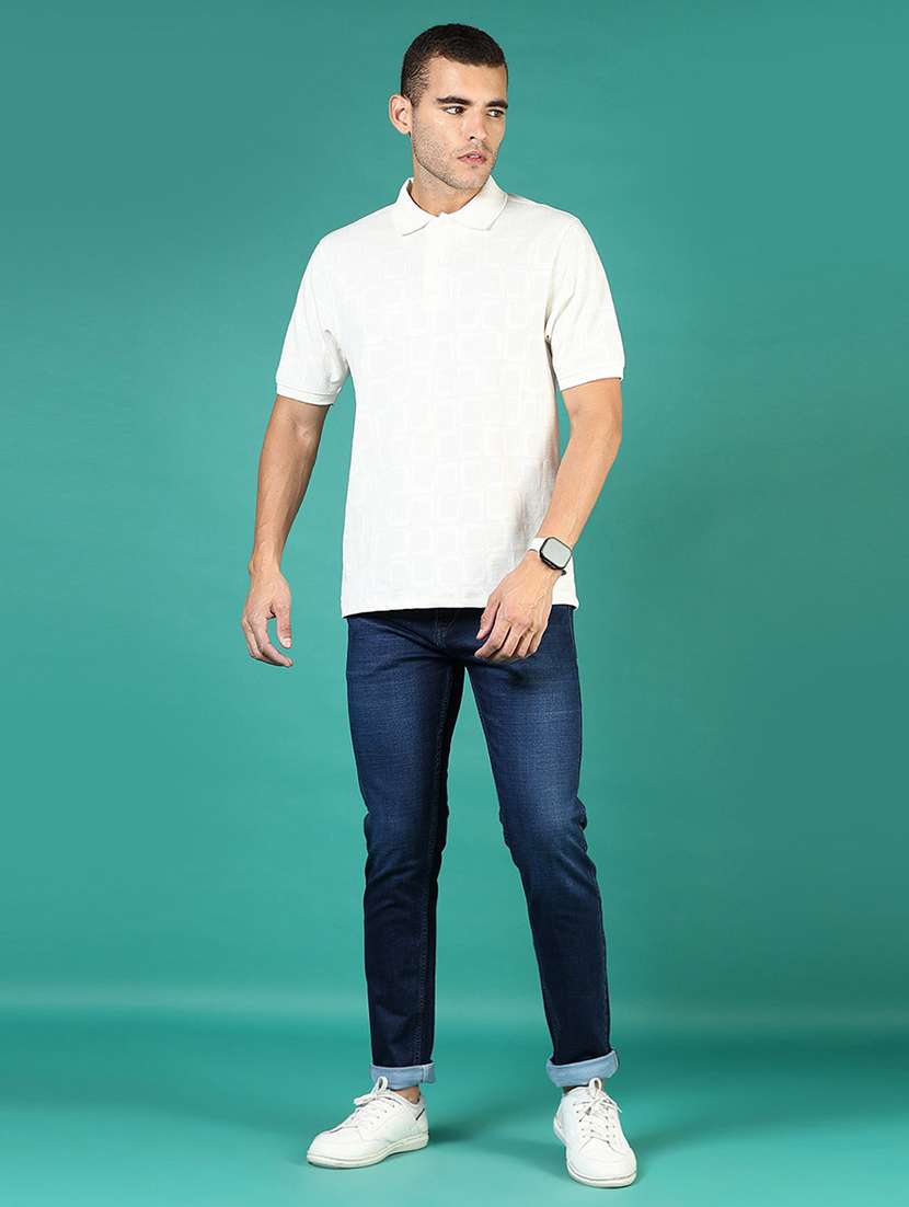 men washed mid rise full length denim jeans - 21855323 -  Standard Image - 5