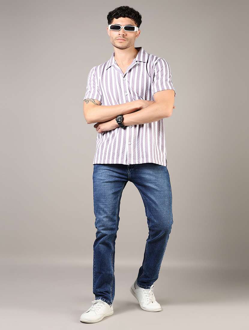 men washed mid rise full length denim jeans - 21855326 - Standard Image - 3