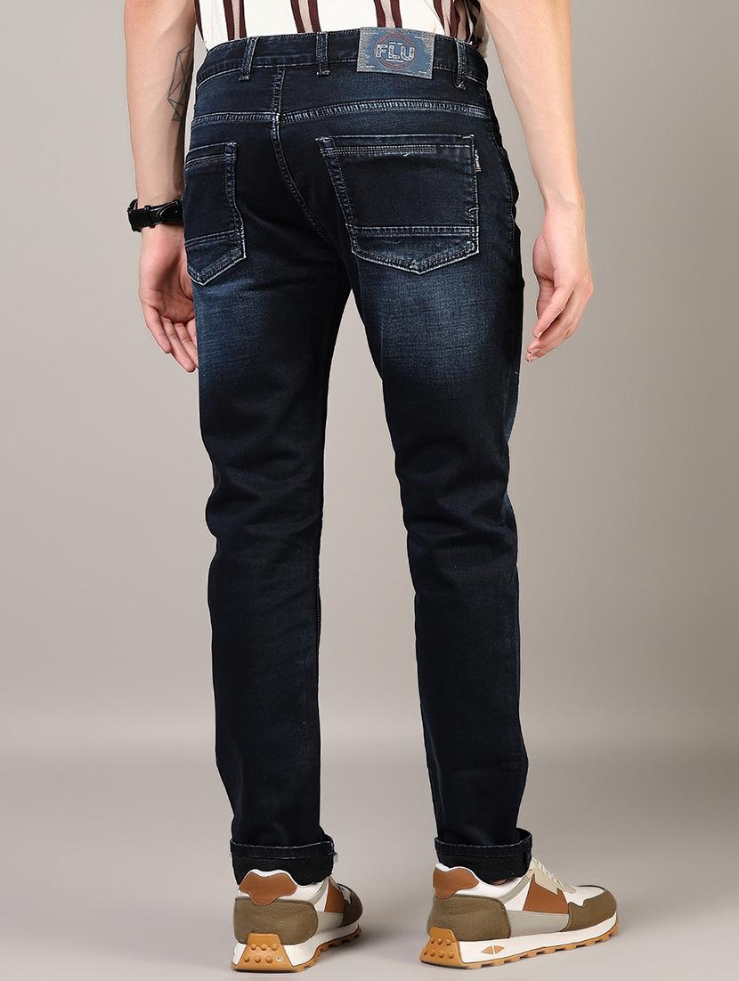 men washed mid rise full length denim jeans - 21855329 - Standard Image - 3