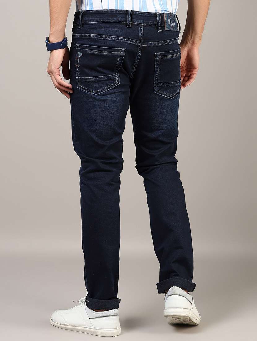 men washed mid rise full length denim jeans - 21855330 - Standard Image - 3