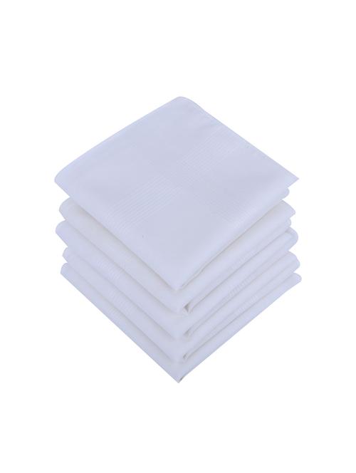 men pack of 5 white handkerchief - 21855607 - Standard Image - 0