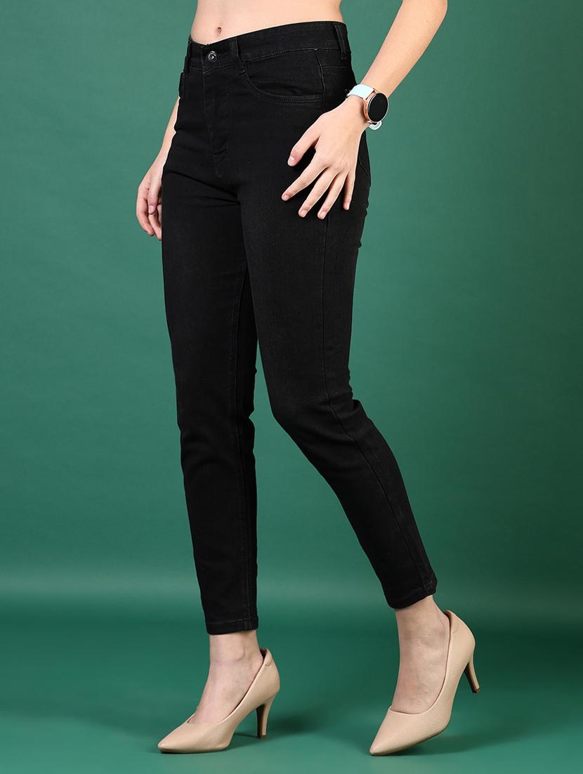 women solid mid rise slim fit jean - 21862437 - Standard Image - 3
