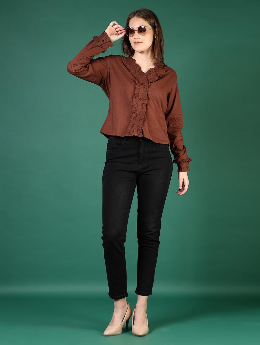 women solid mid rise slim fit jean - 21862437 - Standard Image - 5