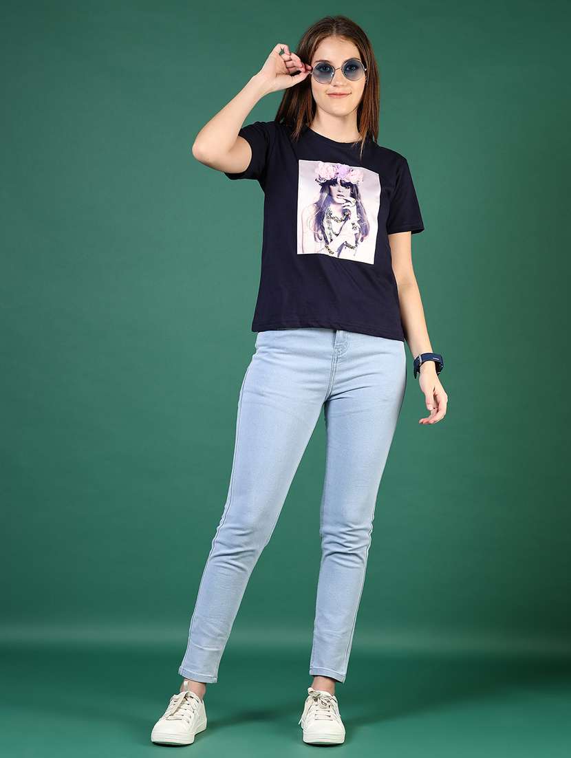 women solid mid rise slim fit jean - 21862440 -  Standard Image - 5
