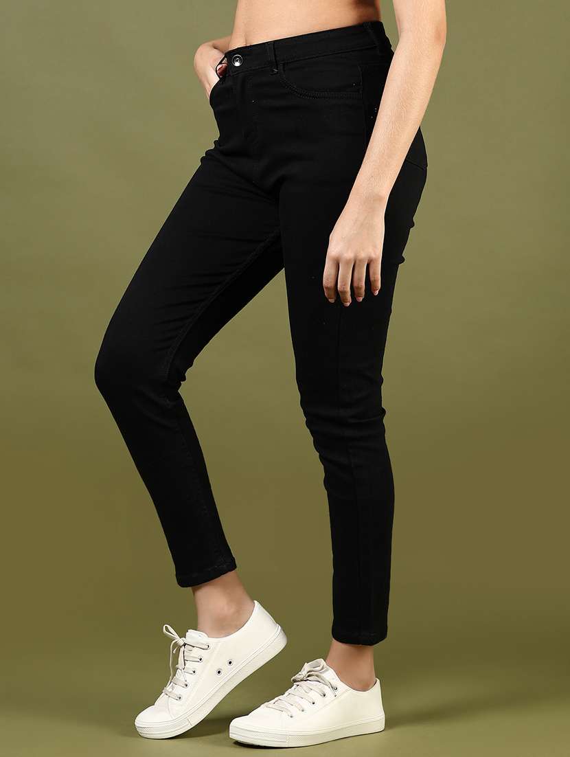 women solid mid rise slim fit jean - 21862443 -  Standard Image - 3