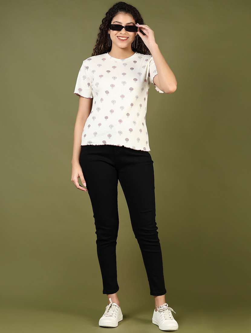 women solid mid rise slim fit jean - 21862443 -  Standard Image - 5