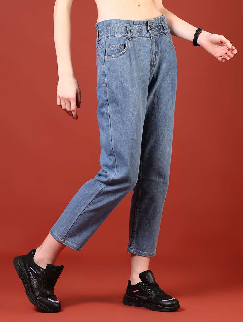 women blue low rise ankle length jeans - 21862459 -  Standard Image - 3