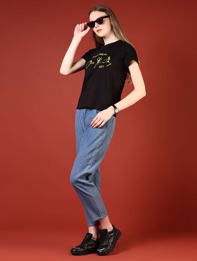 women blue low rise ankle length jeans - 21862459 -  Standard Image - 5