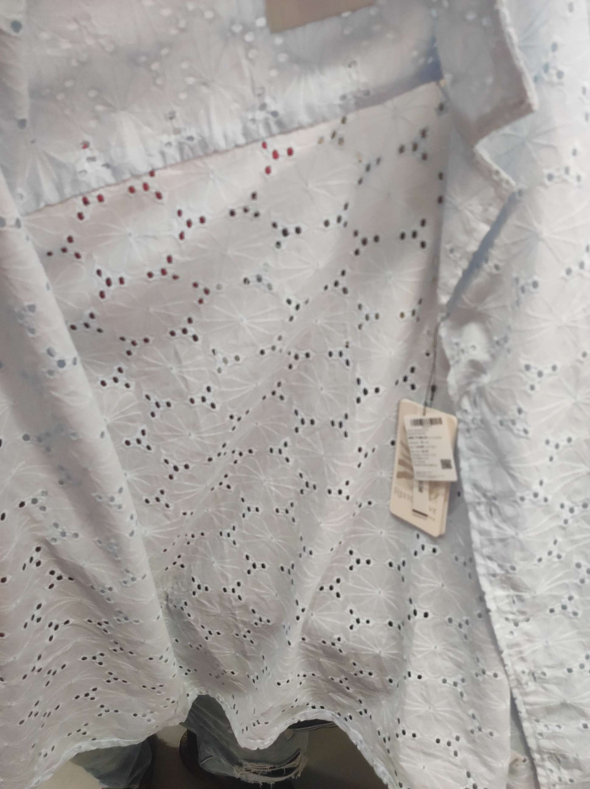 light blue schiffli casual shirt - 21863112 - Zoom Image - 0