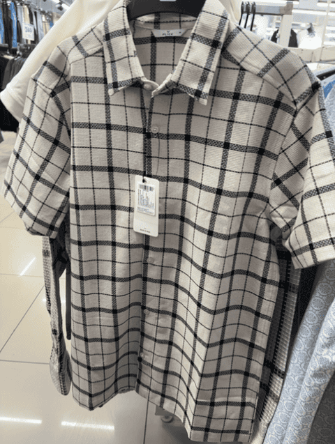 off white poly cotton casual shirt - 21863125 - Zoom Image - 0