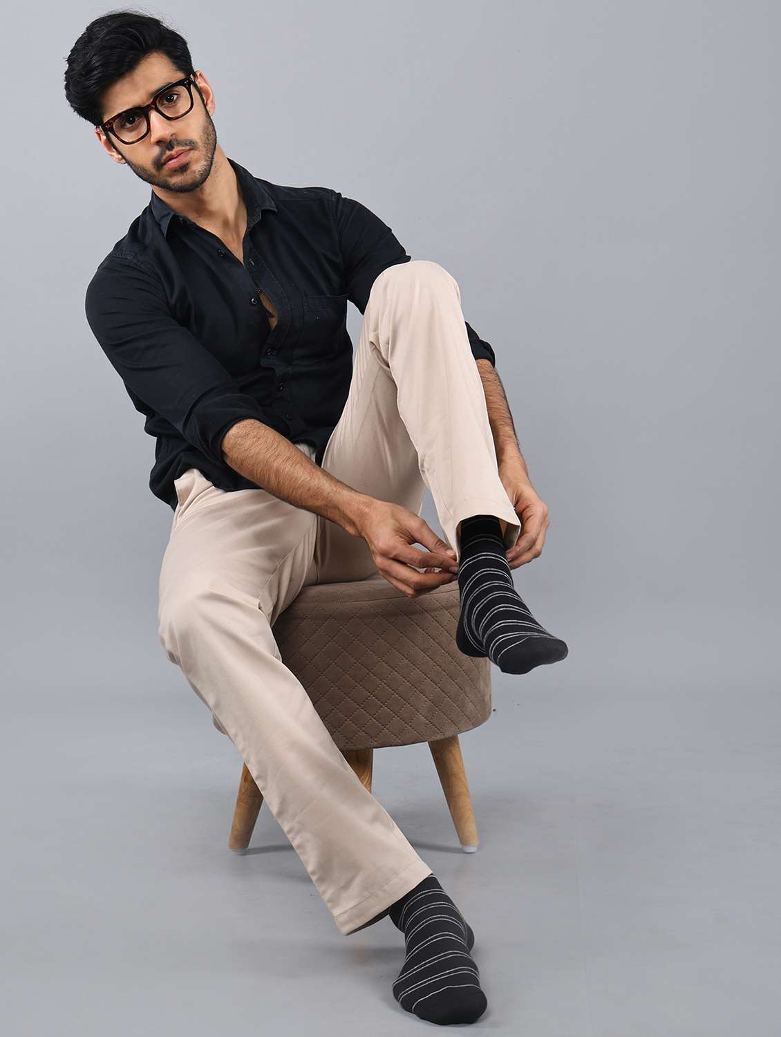 men pack of 3 above ankle length sock - 21863603 -  Standard Image - 5