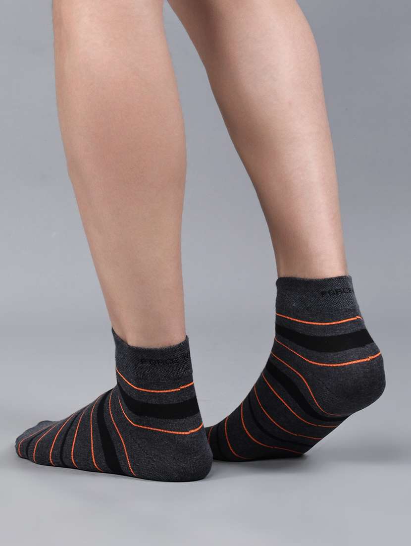 men pack of 3 striped ankle length sock - 21863680 -  Standard Image - 3