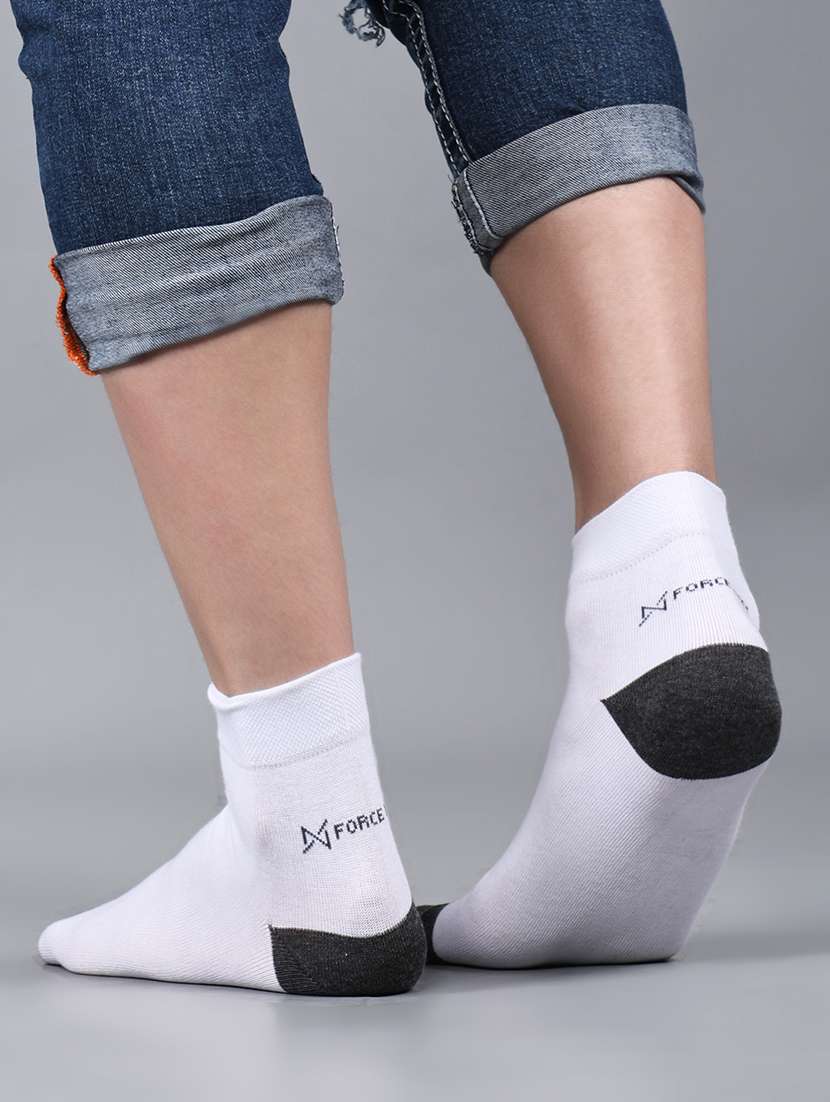 men pack of 3 solid ankle length socks - 21863696 -  Standard Image - 3